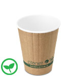 12 oz. Planet Plus2 Double Wall Compostable Paper Coffee Cup