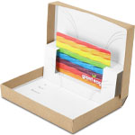 Kraft Christmas Gift Card Boxes w/ White Interior