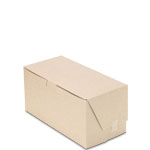 8 x 4 x 4" 100% Recycled Brown Kraft Cupcake Bakery Boxes