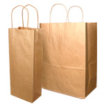 Natural Brown Kraft Shopping Bags